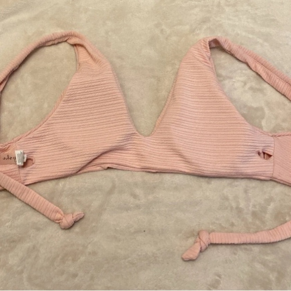 Cupshe Blush Pink Textured Bikini Top - Picture 8 of 12